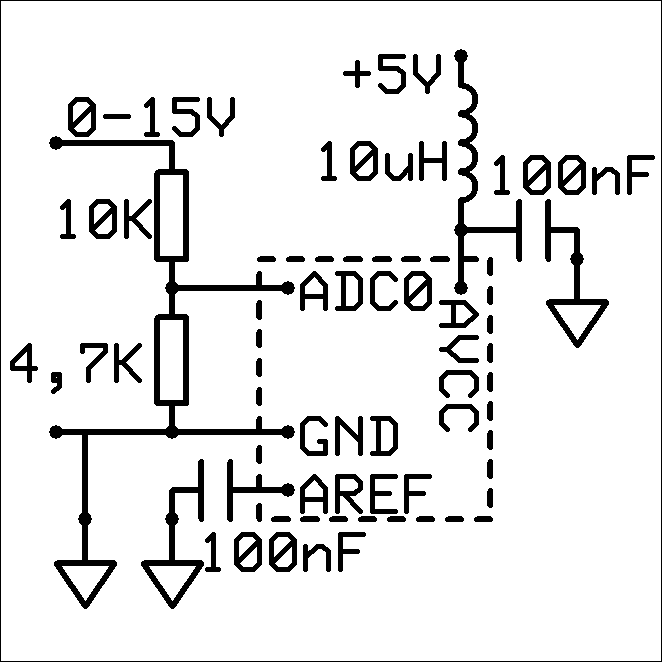 Prosty woltomierz ATMEGA8