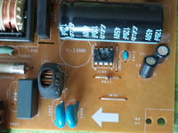 Asus VW222S, zasilacz.