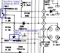 Alan 18 brak tranzystora Q21- jaki zamiennik?