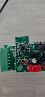 SDV-002_V1.2 printed circuit board with electronic components and connectors.