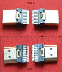 Jak polutować kabel HDMI 25-30 cm z zakupionymi końcówkami?
