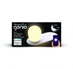 Mirabella Genio Desk Lamp with Wireless Charger Mirabella Genio LED desk lamp with wireless charger.