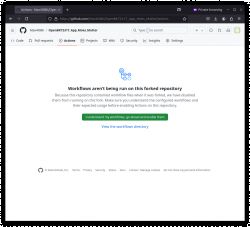 GitHub actions page for a forked repository OpenBK7231T_App_Moes_Matter.