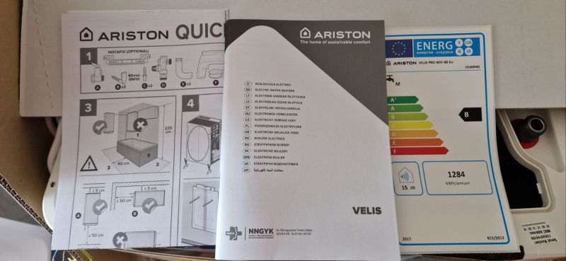 Interior and reverse engineering of the Ariston Velis 80 Wi-Fi electric water heater on ESP32 (part1