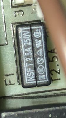 Wii U zasilacz - Zamiennik bezpiecznika MST dla NSFT 2.5 A 250V