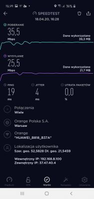Wybór operatora LTE: T-mobile vs Orange, testy z Huawei B818