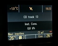 Opel Vectra C, NCDC 2013 - Aktywacja paska nawigacji na ekranie głównym w CID.