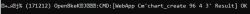 Screenshot of a system log showing a command and result.
