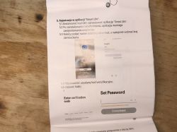 Instrukcja rejestracji w aplikacji Smart Life na kartce papieru