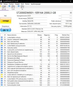 Problem z wolno działającym dyskiem - 100% zużycia, logi, CrystalDiskInfo, wymiana?