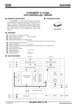Schemat blokowy kontrolera VFD NJU3426