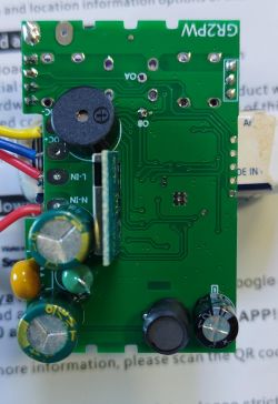 Rear view of the GR2PW device circuit board.