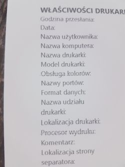 Epson L3070 - rozmazane litery i białe paski przy czarnym tekście