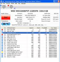 Dysk WDC WD3200BPVT-22ZEST0 - Uszkodzony (brak dostępu, błędy odczytu)