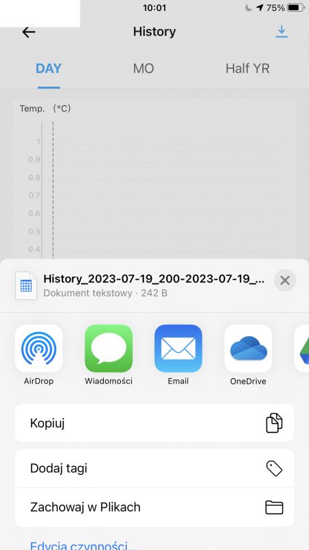 [ESP32] Termostat z wyświetlaczem i WiFi - Sonoff THR320D - aplikacja eWeLink