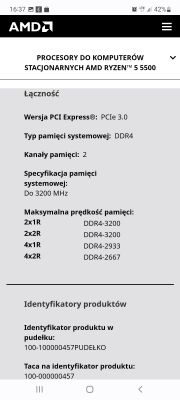 Dobór podzespołów z Ryzen 5 5500, 16 GB RAM, płytą z dobrą sekcją zasilania do 2500 zł