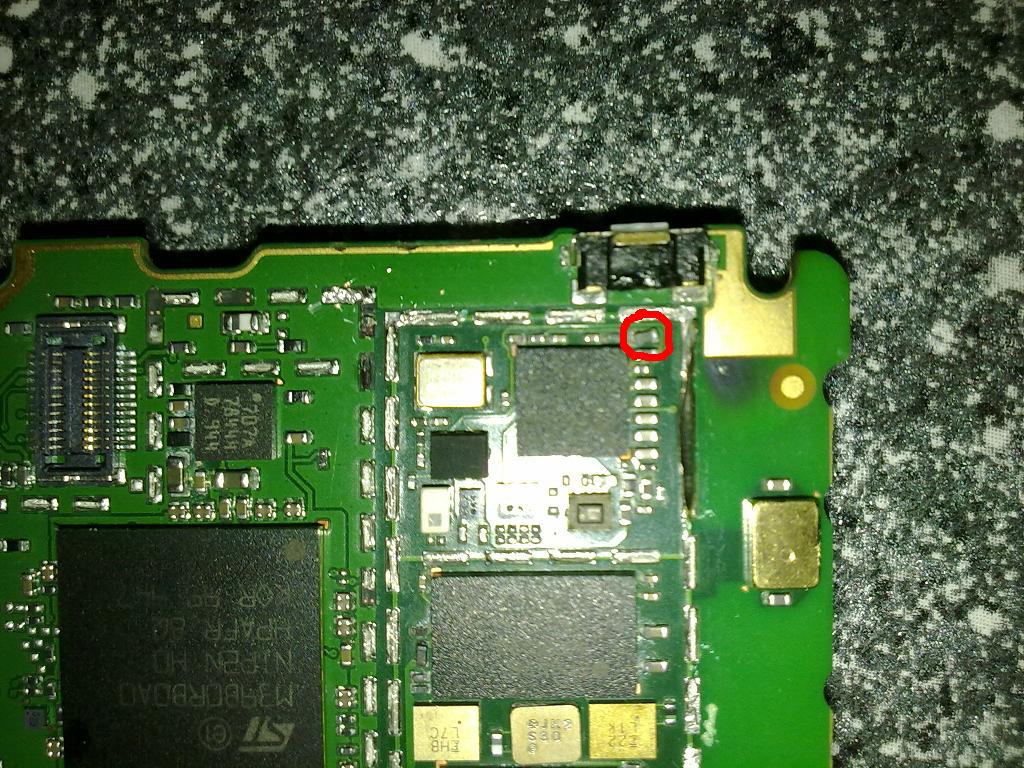 Nokia 6730c po zalaniu - brakujące elementy na PCB, identyfikacja ...