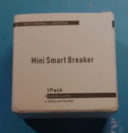 Mini Smart Breaker Packaging Mini Smart Breaker packaging with eco-friendly label.