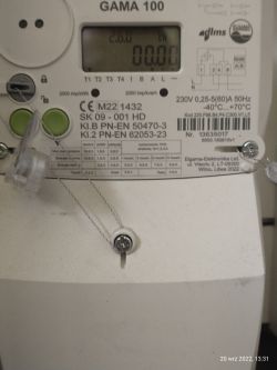 Reading data from the GAMA 100 meter: method of calculating electricity consumption in a weekly peri Reading data from the GAMA 100 meter: method of calculating electricity consumption in a weekly peri