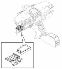 Opel Zafira B - Lokalizacja modułu UWA do wypięcia fabrycznego mikrofonu