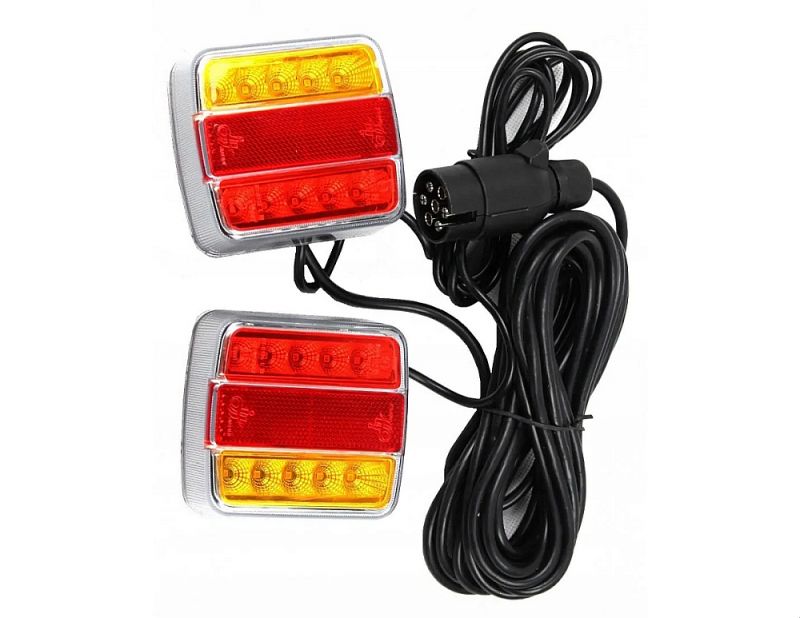 Dołożone kierunkowskazy LED do kombajnu 24V - świecą ciągle, normalnie mrugają