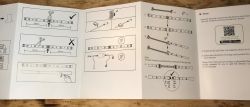 LED Strip Installation Instructions LED strip installation guide with diagrams and notes.