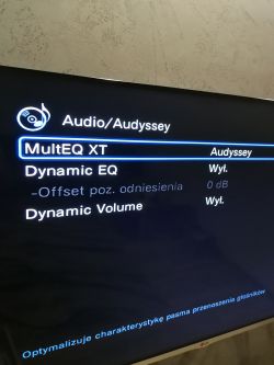 Niski poziom dźwięku w zestawie Denon x2000 i Taga Harmony 506 v2