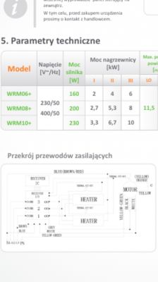 Warmtec WRMS06+ - Podłączenie kurtyny powietrznej na 230v