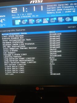 i5 4670k, reset do częstotliwości bazowej po restarcie