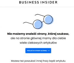 Error message from Business Insider indicating a missing page.