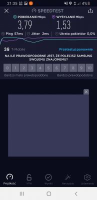 Niska prędkość internetu domowego Cyfrowy Polsat