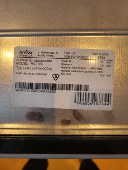 Kuchnia Amica HK2200 - Zapytanie o przekaźniki na panelu zegara