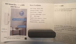 WiFi Smart Door Magnetic User Manual WiFi Smart Door Magnetic user manual with Alexa logo and specification details.