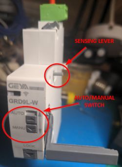 GRD9L-W Switch with Sensing Lever and Auto/Manual Switch Switch with sensing lever and auto/manual switch