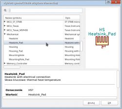 KiCad 4.0.7 - radiator i otwory montażowe w module PCB