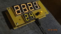 Duży zegarek Led 2.3" z termometrem