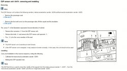 Seat Altea tdi 2,0 2004r. - lokalizacja sensora ESP