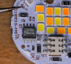 WiFi LED RGBCW WOJ14415 with SM2135 - I2C communication protocol, interior WiFi LED RGBCW WOJ14415 with SM2135 - I2C communication protocol, interior