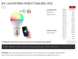 BKL1250 white LED E26 for 3$ WiFi Tuya [ESP8266] [Tuya-convert]