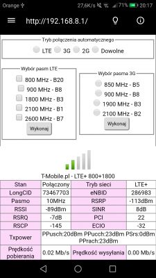 Jaką antenę do LTE 800 wybrać na odległość ok 8km(Huawei B525)?