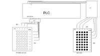 Połaczenie matrycy LED z matryca z przyciskami poprzez PLC