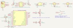 Schemat elektroniczny programatora do ESP32 WROOM-32U z konwerterem USB-UART CP2102N i sekcją tranzystorową do sterowania pinami EN i IO0.