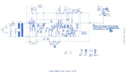 Schemat ideowy gramofonu Bernard GS-461, GS-463, GS-464 z oznaczeniem komponentów i ścieżek elektrycznych.