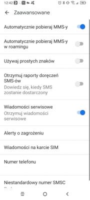 Alcatel 3x 2019 Nowy telefon nie posiada pewnych opcji