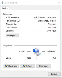 Dlaczego nie mogę połączyć się z internetem? Posiadam najnowsze sterowniki.