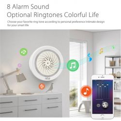 NAS-AB02W6 Ver 2.0 Tuya Siren+Temp+Humidity Sensor: Control LEDs with OpenBK Firmware
