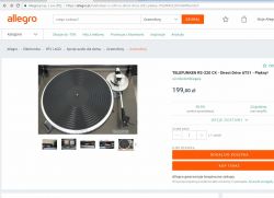 Gramofon na prezent, nowy, prosty w obsłudze, maks 400 zł