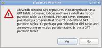 GParted nie widzi Patrycji na dysku systemowym Win 7.