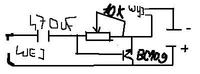 Schemat prostego wzmacniacza 0,5W 8Ω na tranzystorach 2N2905, BF519, BC109
