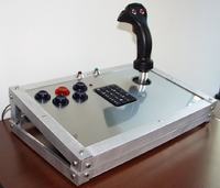 Kontroler do gier na USB. W stylu lotniczych kontrolerów.